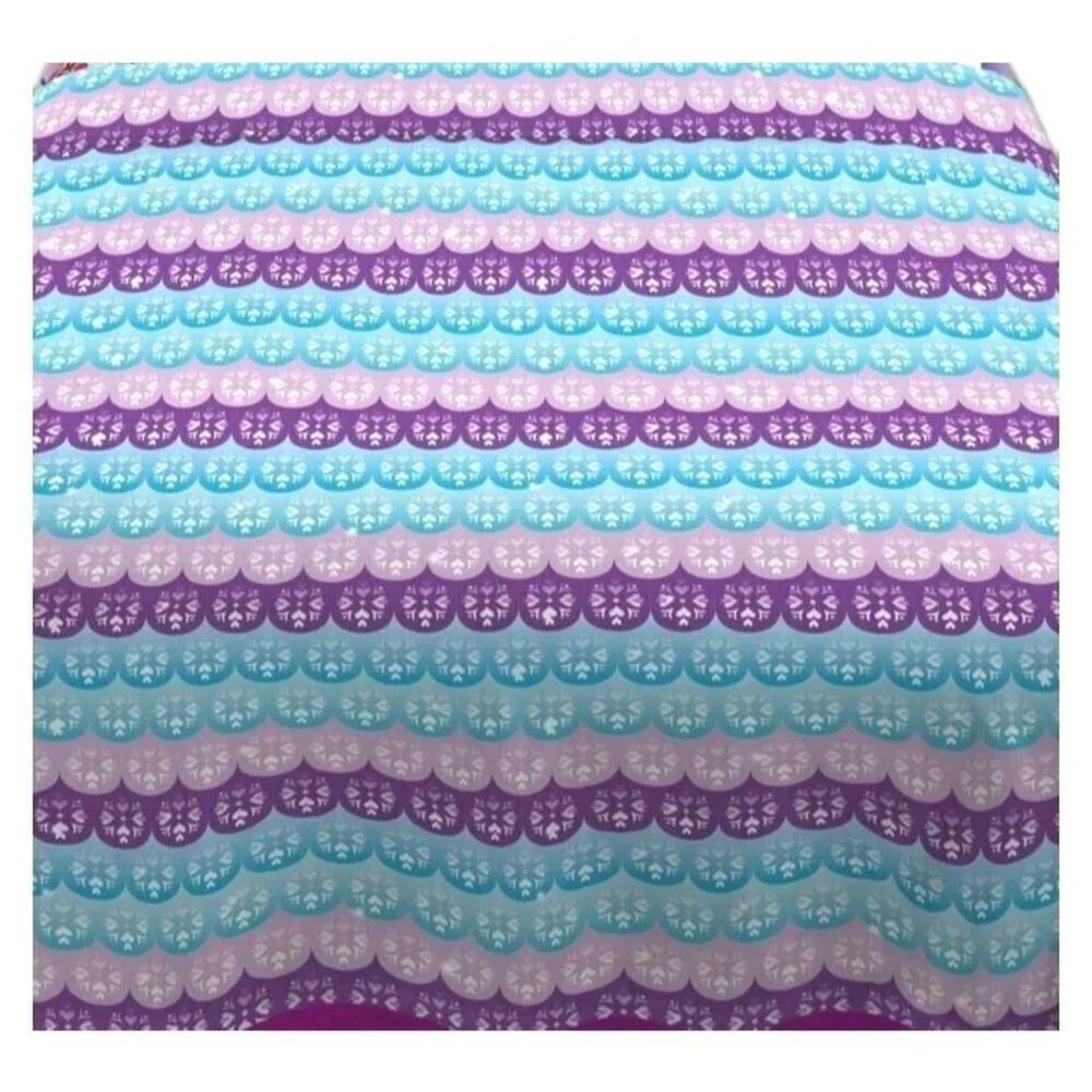 Disney Frozen Flat Sheet Set Of 2 Youth Twin Anna Elsa Pink Purple Kids Bedding